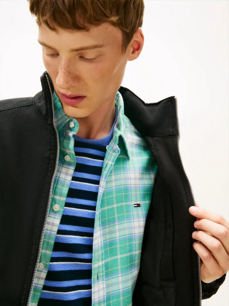 Men's Black Tjm Cotton Twill Padded Jacket Tommy Jeans DM0DM22712-BDS