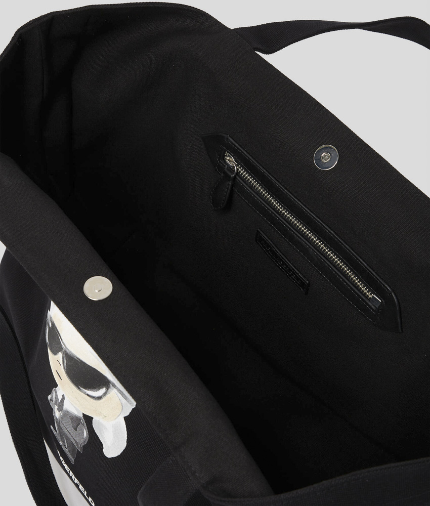 Γυναικεία Ikon Aquarelle Shopper Τσάντα Μαύρη Karl Lagerfeld A2W50027-999 BLACK