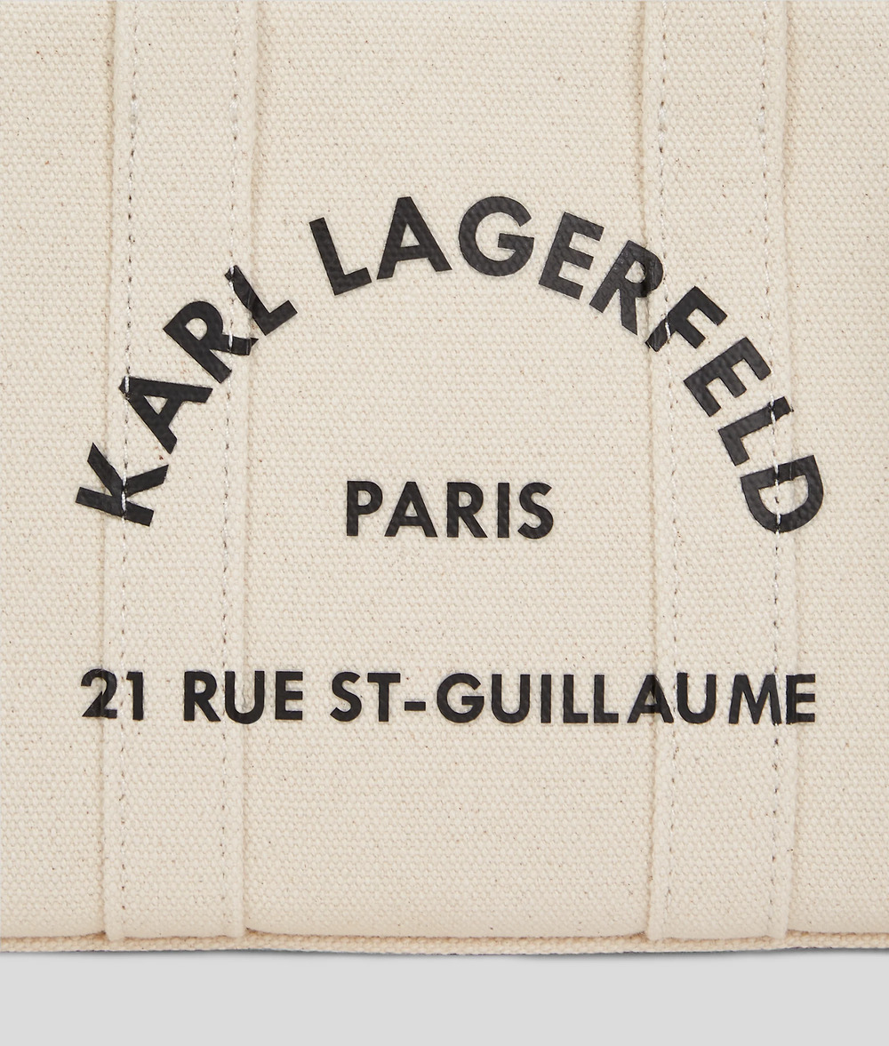 Women's Ecru K/Rsg Square Mini E/w Tote Bag Karl Lagerfeld A3W50118-106 NATURAL