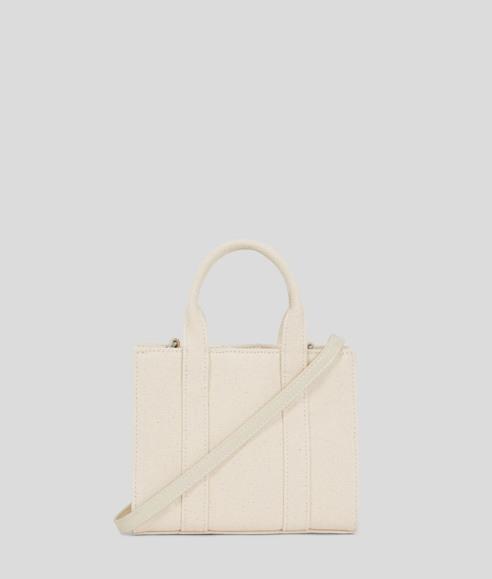 Women's Ecru K/Rsg Square Mini E/w Tote Bag Karl Lagerfeld A3W50118-106 NATURAL