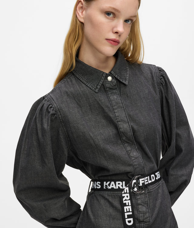 Γυναικείο Τζιν Φόρεμα Μαύρο Karl Lagerfeld Jeans B1W13038-1BJ WASHED BLACK