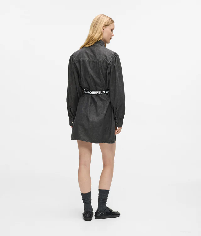 Γυναικείο Τζιν Φόρεμα Μαύρο Karl Lagerfeld Jeans B1W13038-1BJ WASHED BLACK