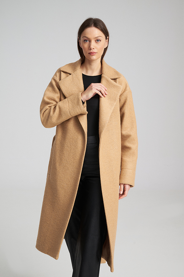 Women's Camel MELLIO COAT Mind Matter MML25-02-06-027