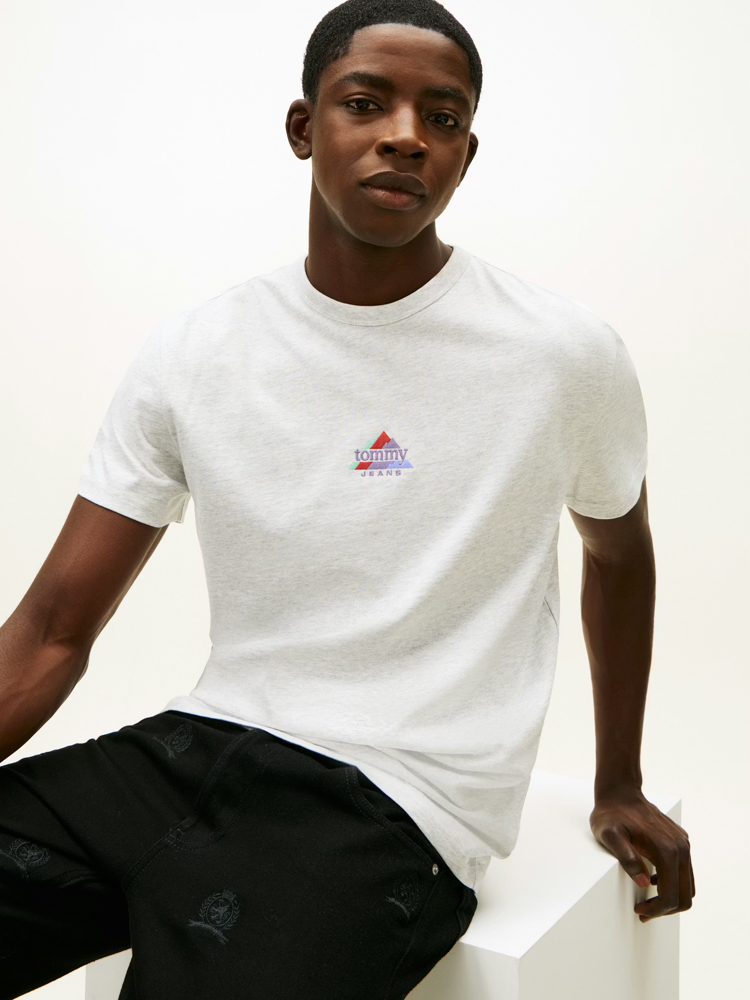 Ανδρικό T-shirt Γκρι Tommy Jeans DM0DM22311-P08