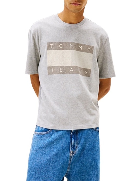 Ανδρικό T-shirt Γκρι Tommy Jeans DM0DM22463-Q13