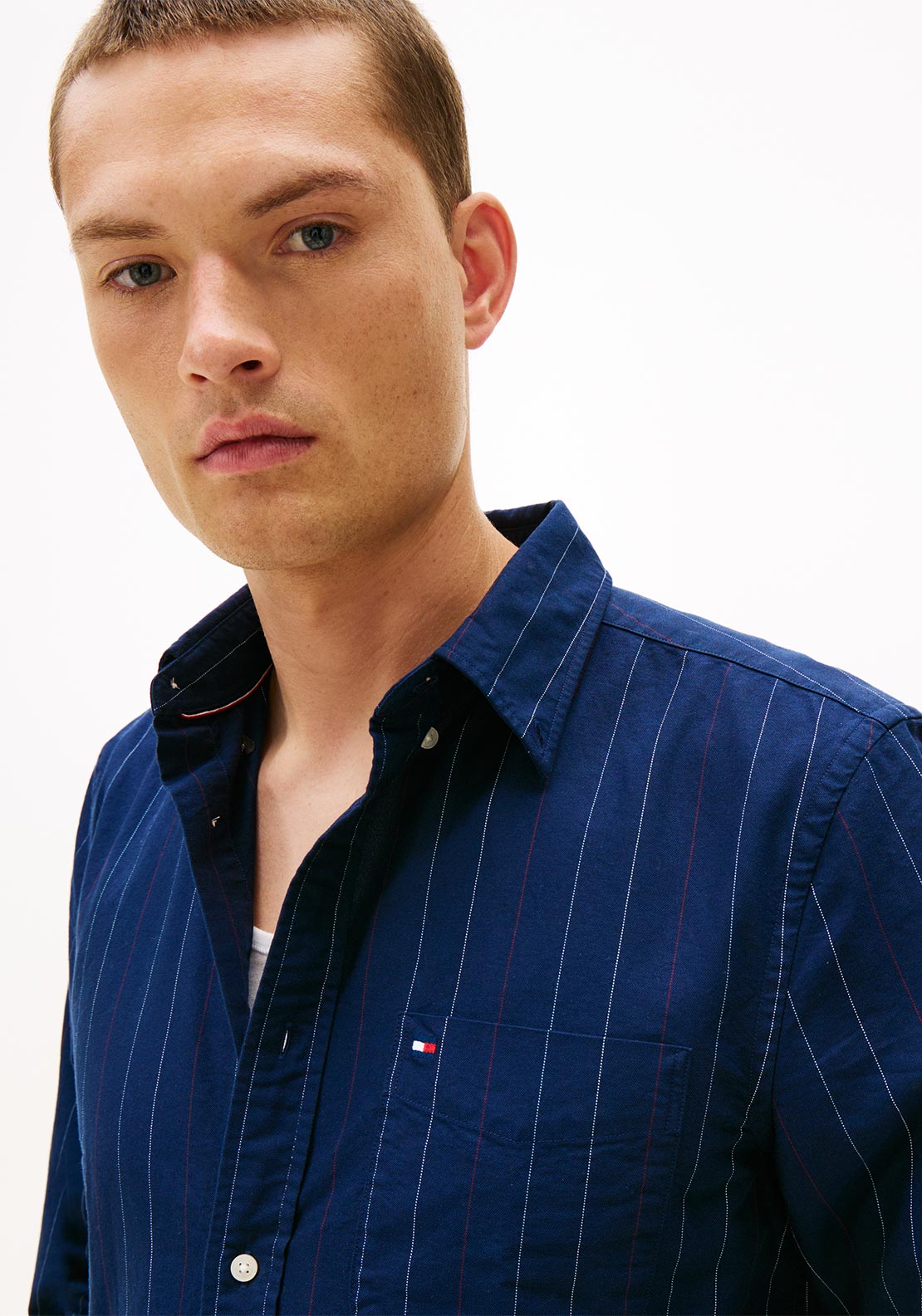 Ανδρικό Πουκάμισο Navy Μπλε Tommy Hilfiger MW0MW41694-C7G