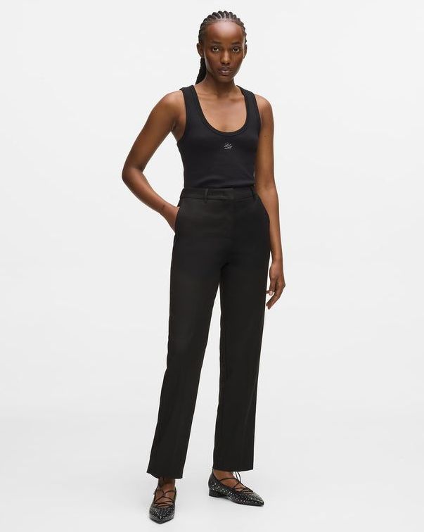 Γυναικείο Παντελόνι Μαύρο Karl Lagerfeld B1W10005-999 BLACK