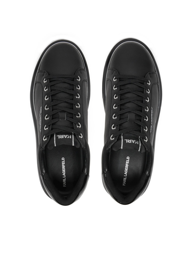 Ανδρικά Δερμάτινα Kapri Kushion Rsg Sneakers Μαύρα Karl Lagerfeld KL52615-00X BLACK