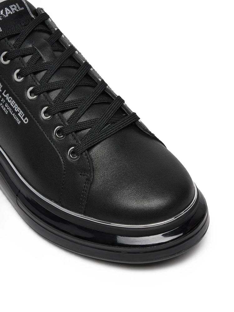 Ανδρικά Δερμάτινα Kapri Kushion Rsg Sneakers Μαύρα Karl Lagerfeld KL52615-00X BLACK
