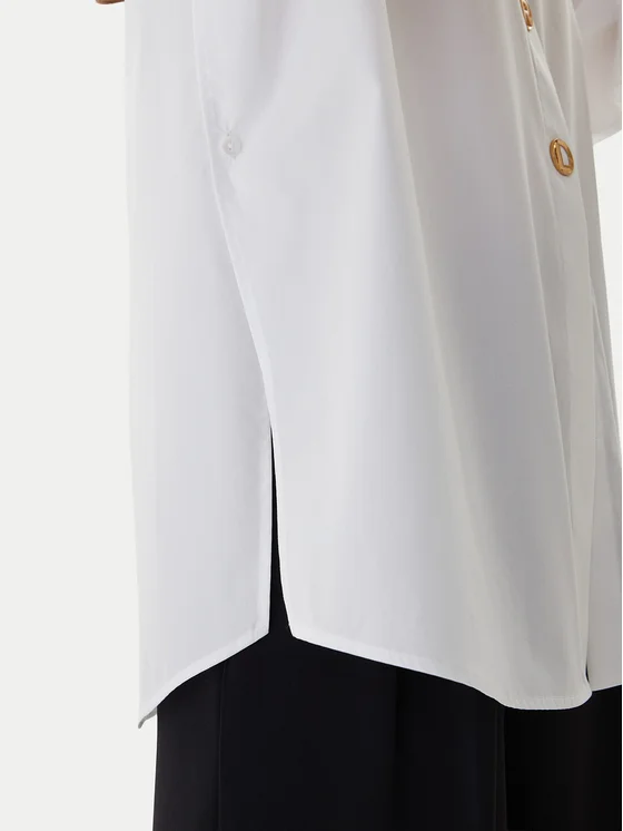 Women's White Karl Daily Poplin Shirt Karl Lagerfeld B1W11012-100 WHITE