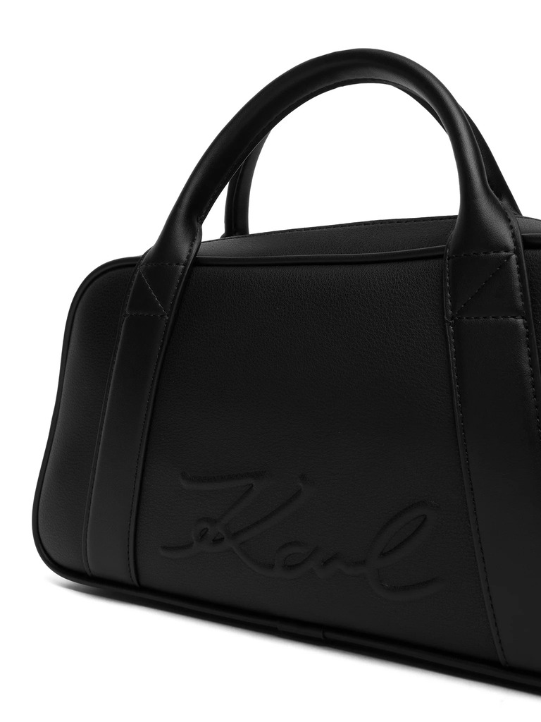 Γυναικεία K/Ville Bowling Τσάντα Μαύρη Karl Lagerfeld B1W30068-1AV BLACK NICKEL