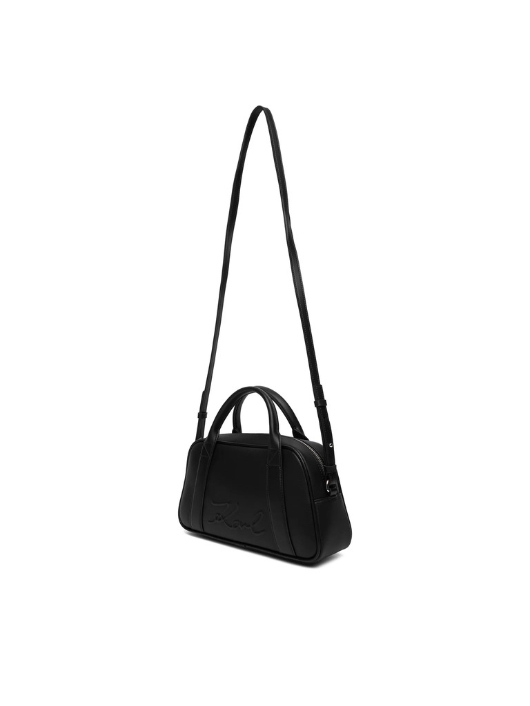 Γυναικεία K/Ville Bowling Τσάντα Μαύρη Karl Lagerfeld B1W30068-1AV BLACK NICKEL