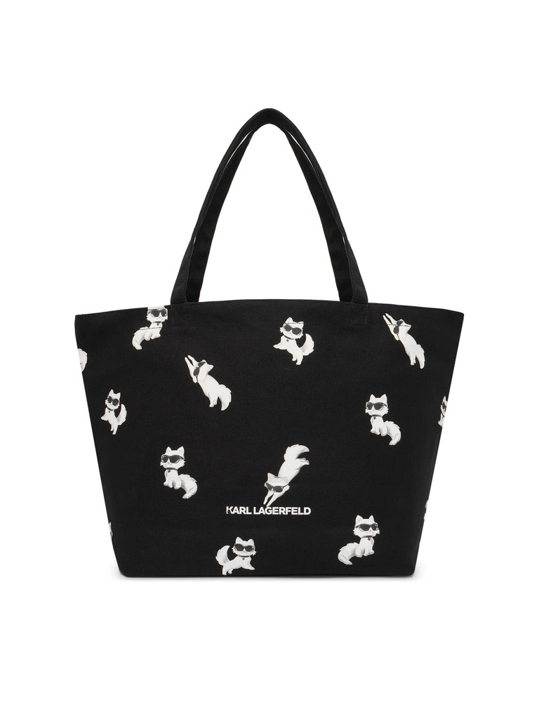 Γυναικεία Ikon Choupette Shopper Τσάντα Μαύρη Karl Lagerfeld B1W50053-999 BLACK