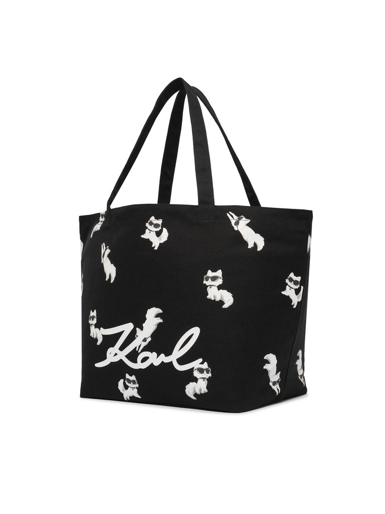 Γυναικεία Ikon Choupette Shopper Τσάντα Μαύρη Karl Lagerfeld B1W50053-999 BLACK