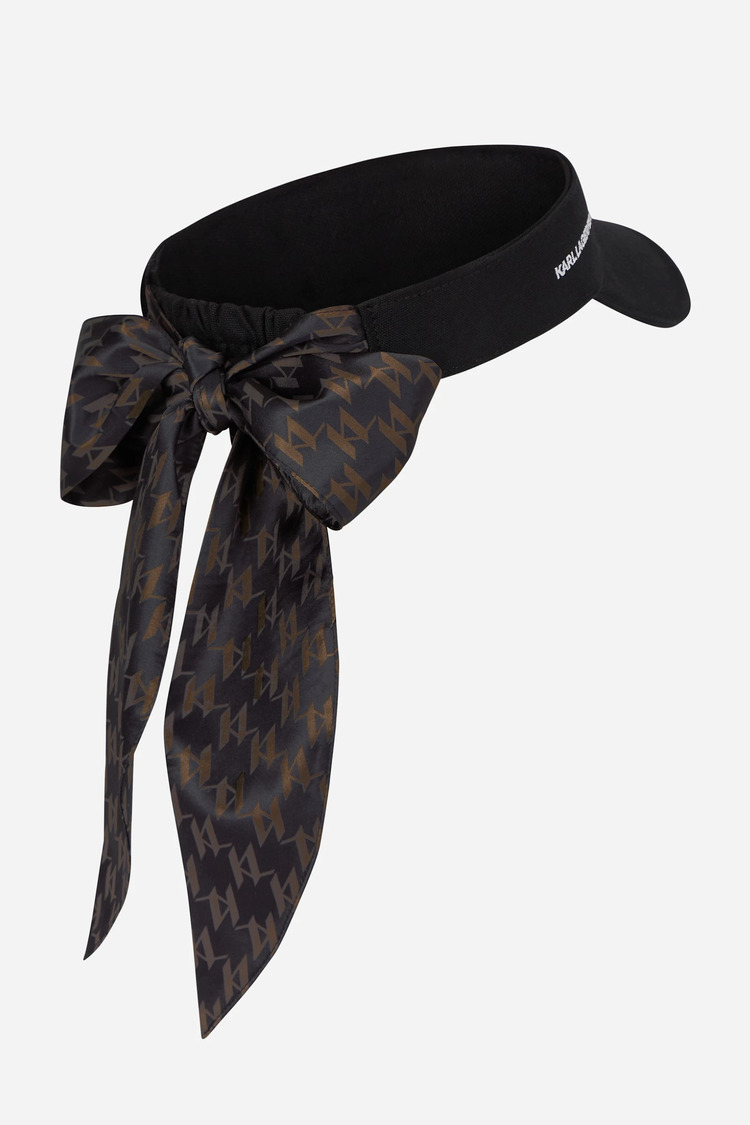 Γυναικείο Ikon Visor Καπέλο Μαύρο Karl Lagerfeld B1W33021-999 BLACK