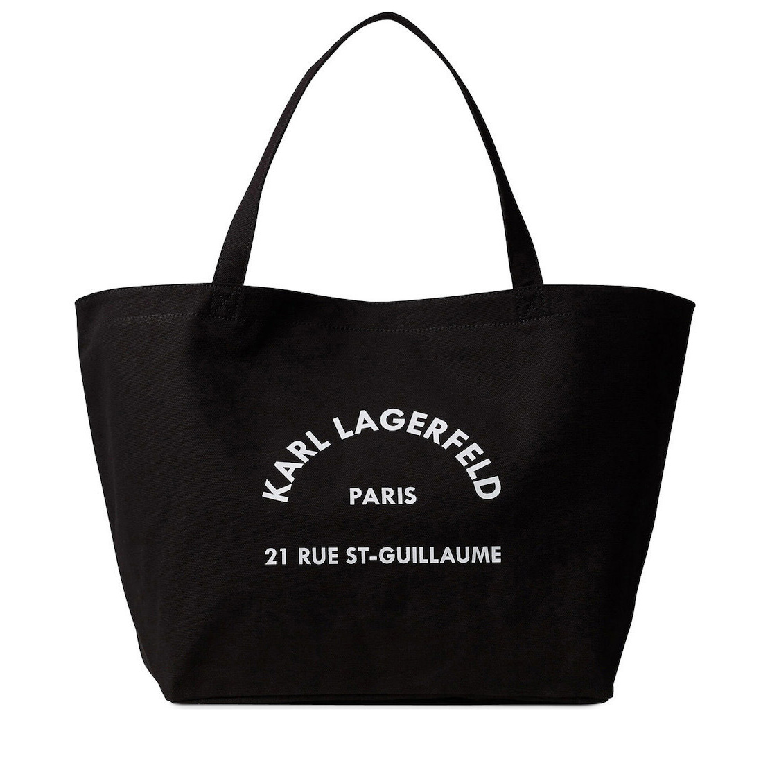 Women's Black K/Rsg Canvas Shopper Bag Karl Lagerfeld A1W50006-999 BLACK