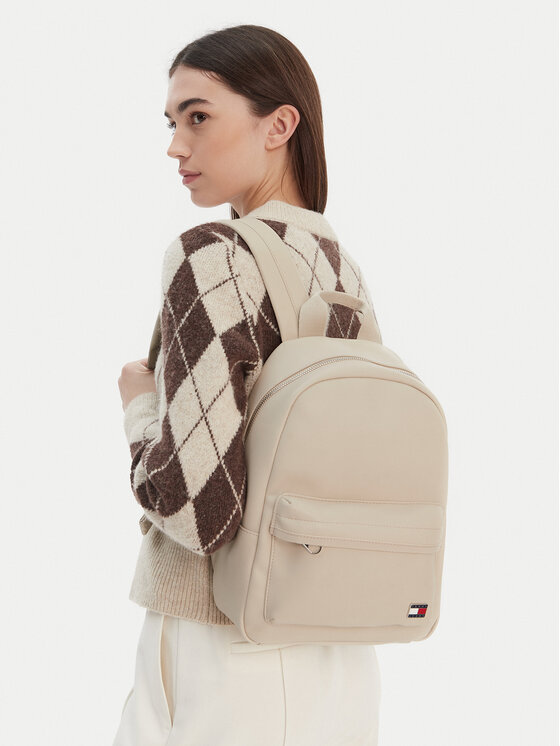 Women's Beige Tjw Daily Elevated Backpack Tommy Jeans AW0AW18086-ABY