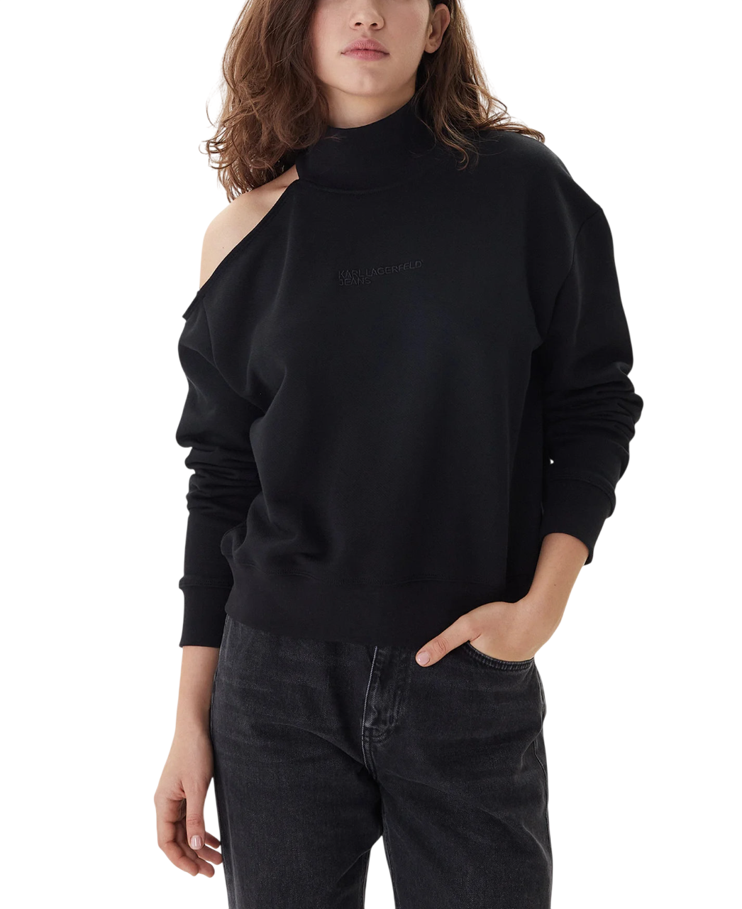 Γυναικείο Φούτερ Μαύρο Karl Lagerfeld Jeans B1W20043-999 BLACK