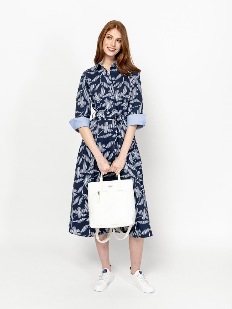 Women's Navy Blue Violetta Dress Heavy Tools T50049-BLOOM