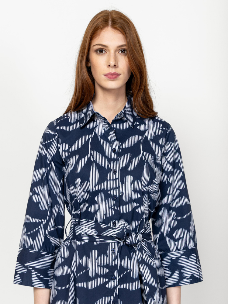 Women's Navy Blue Violetta Dress Heavy Tools T50049-BLOOM