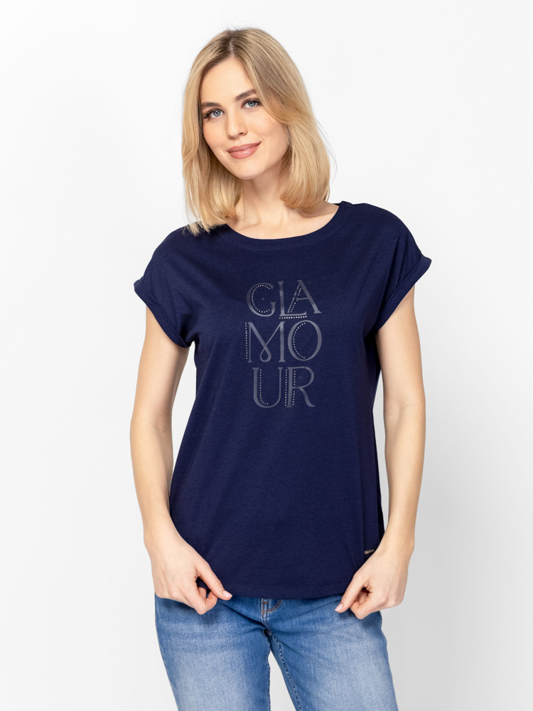 Γυναικείο Malenas26 T-shirt Navy Μπλε Heavy Tools T17104-NAVY