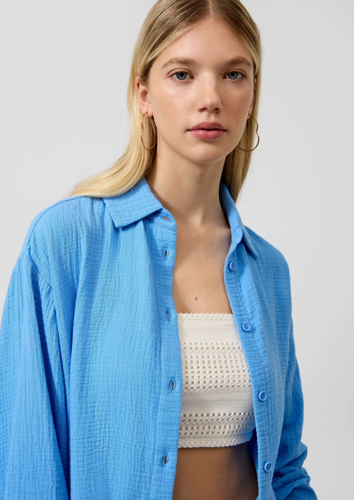 Women's Light Blue Shirt S.Oliver 2180223-5443