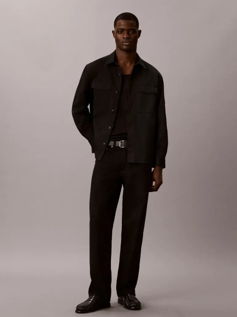 Ανδρικό Overshirt Μαύρο Calvin Klein LV04RG121G-UB1