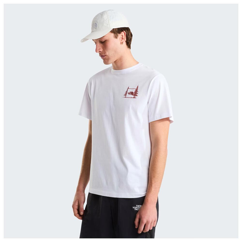 Men's White Camping Relaxed Graphic T-Shirt The North Face NF0A8GQM-FN41