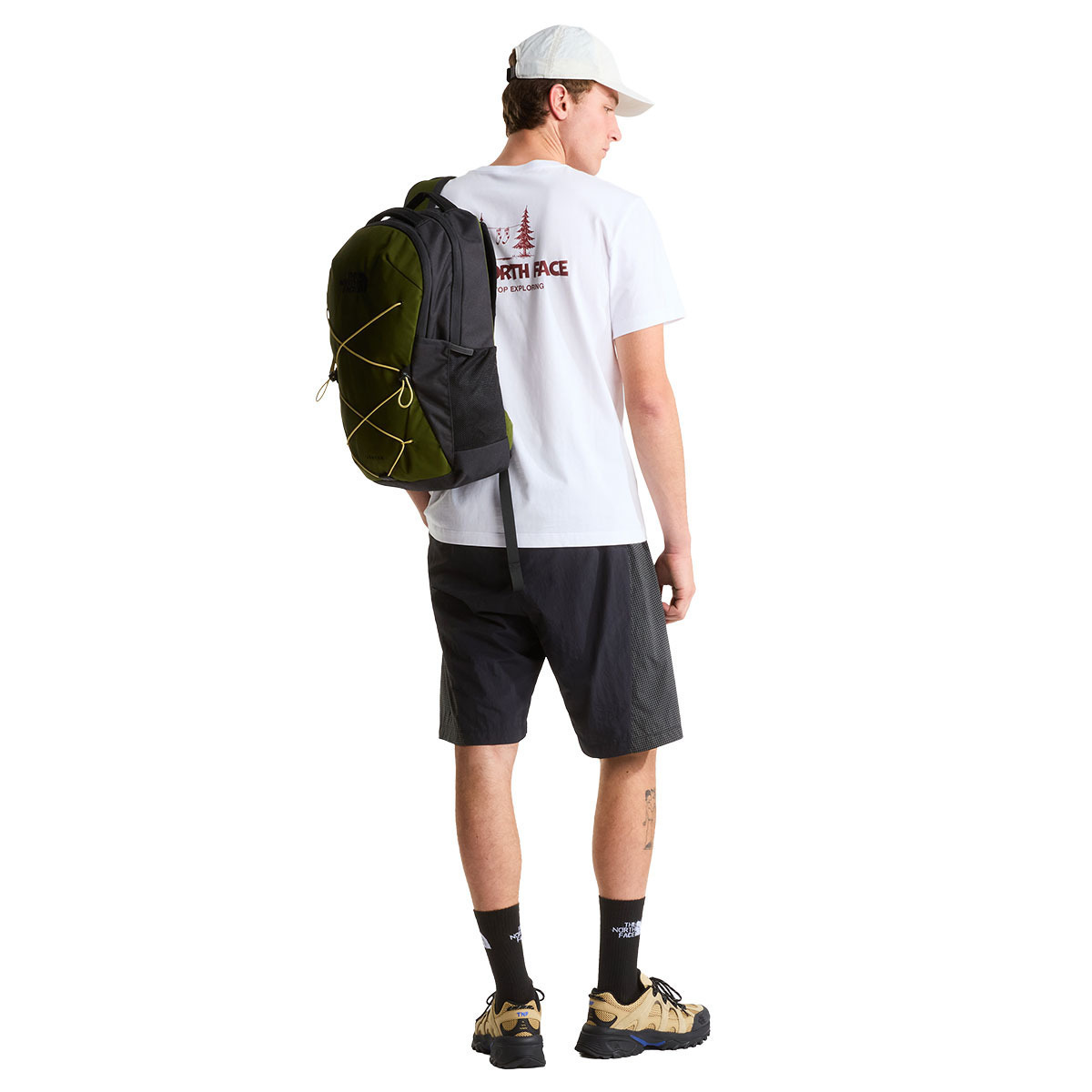 Men's White Camping Relaxed Graphic T-Shirt The North Face NF0A8GQM-FN41
