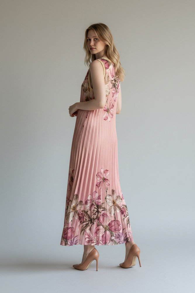 Women's Pink Abito Dress Emporio Co. MF-113