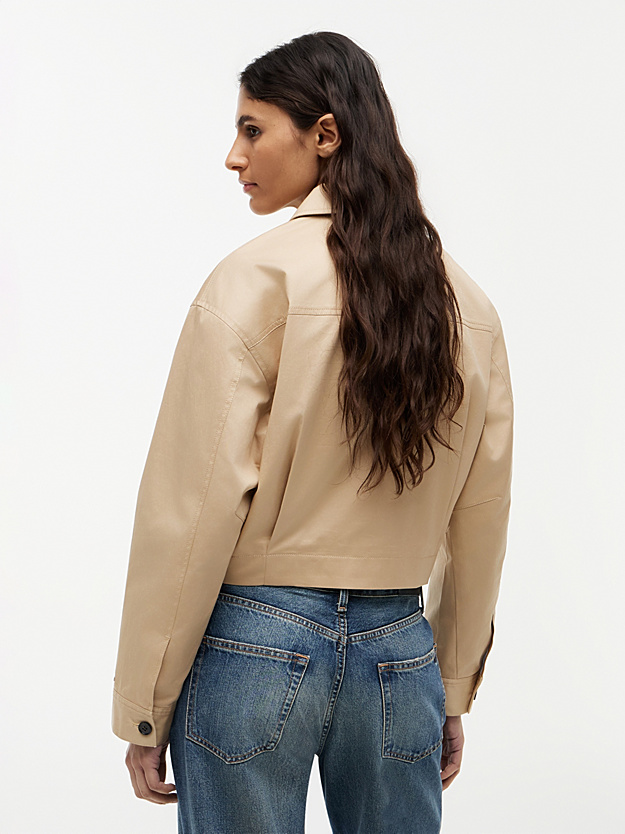 Women's Beige Chino Dressing Short Jacket Tommy Hilfiger WW0WW50144-AB9