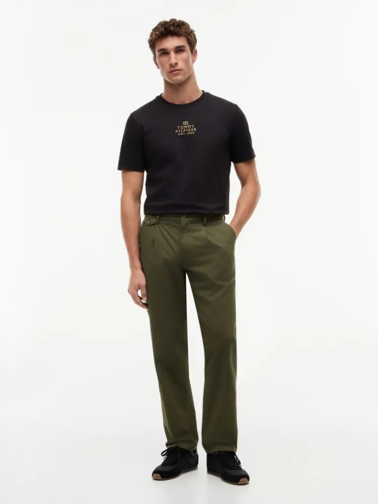 Ανδρικό T-shirt Μαύρο Tommy Hilfiger MW0MW43227-BDS