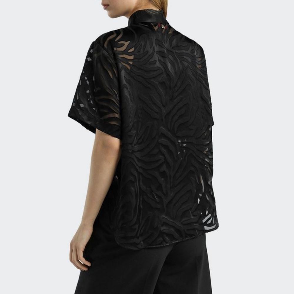 Women's Black Equinox Blouse BOSS 50559630-963
