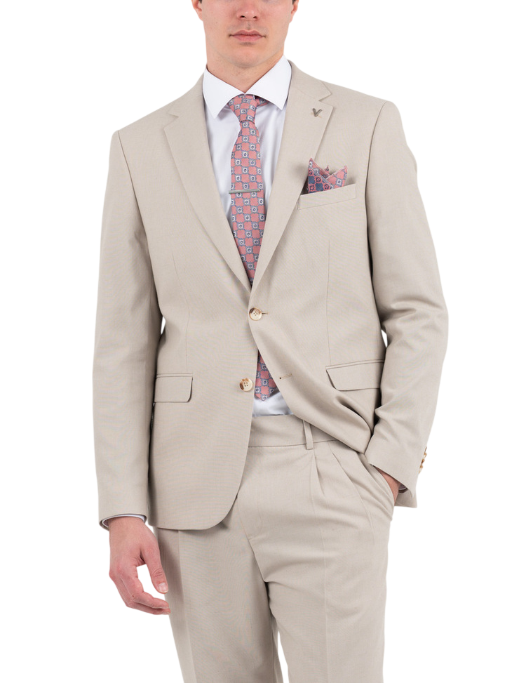 Men's Beige Suit Vittorio LIVORNO-BEIGE