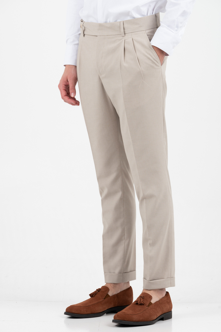 Men's Beige Suit Vittorio LIVORNO-BEIGE