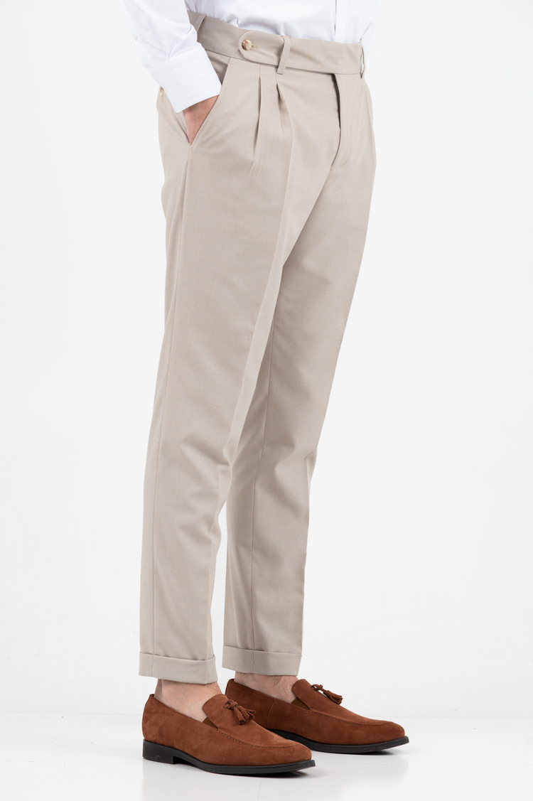 Men's Beige Suit Vittorio LIVORNO-BEIGE