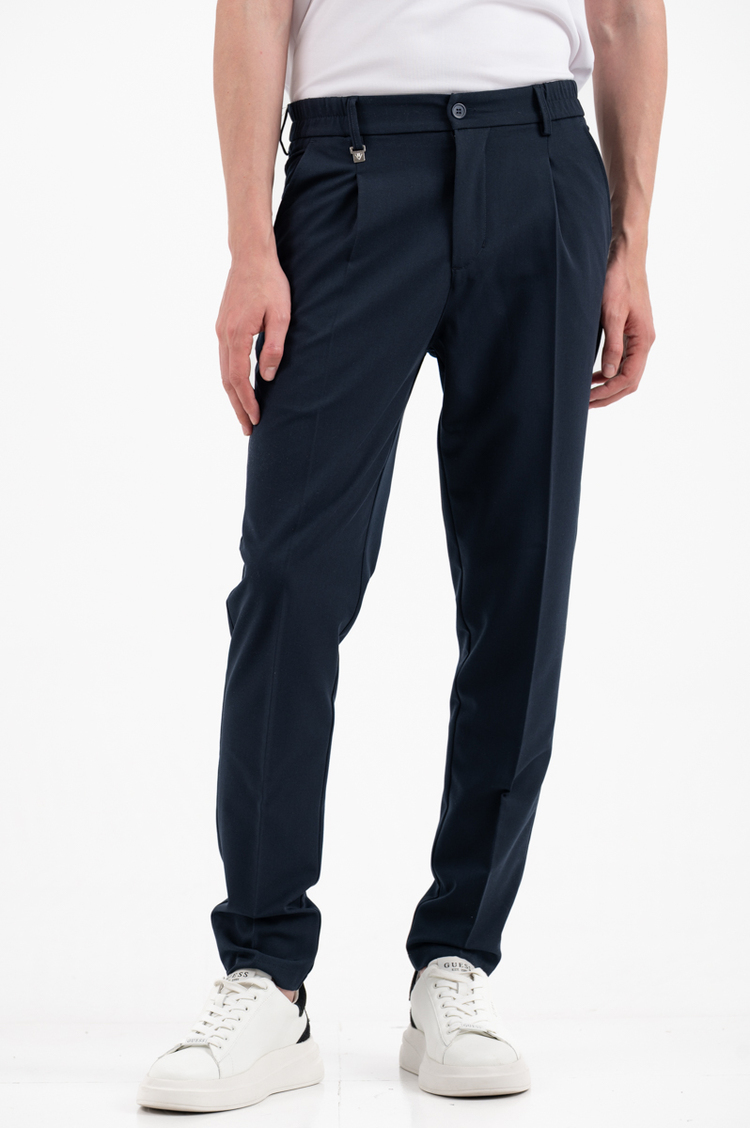 Men's Navy Blue Pants Vittorio BENITOP-BLUE