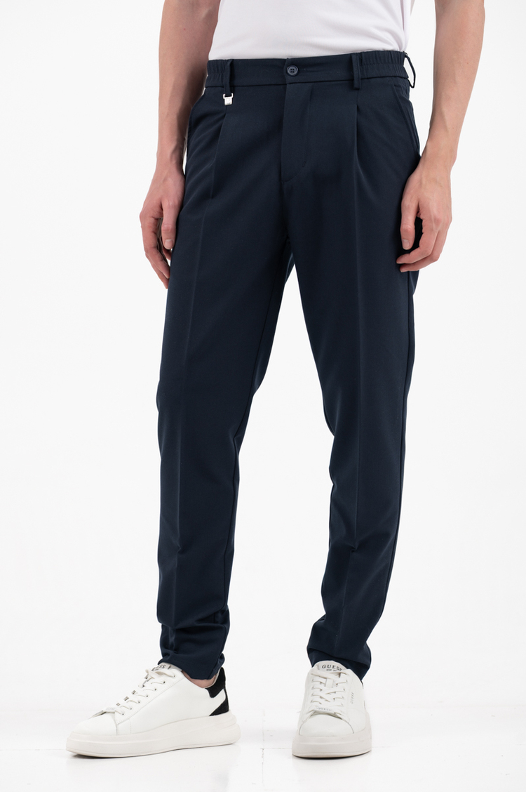 Men's Navy Blue Pants Vittorio BENITOP-BLUE