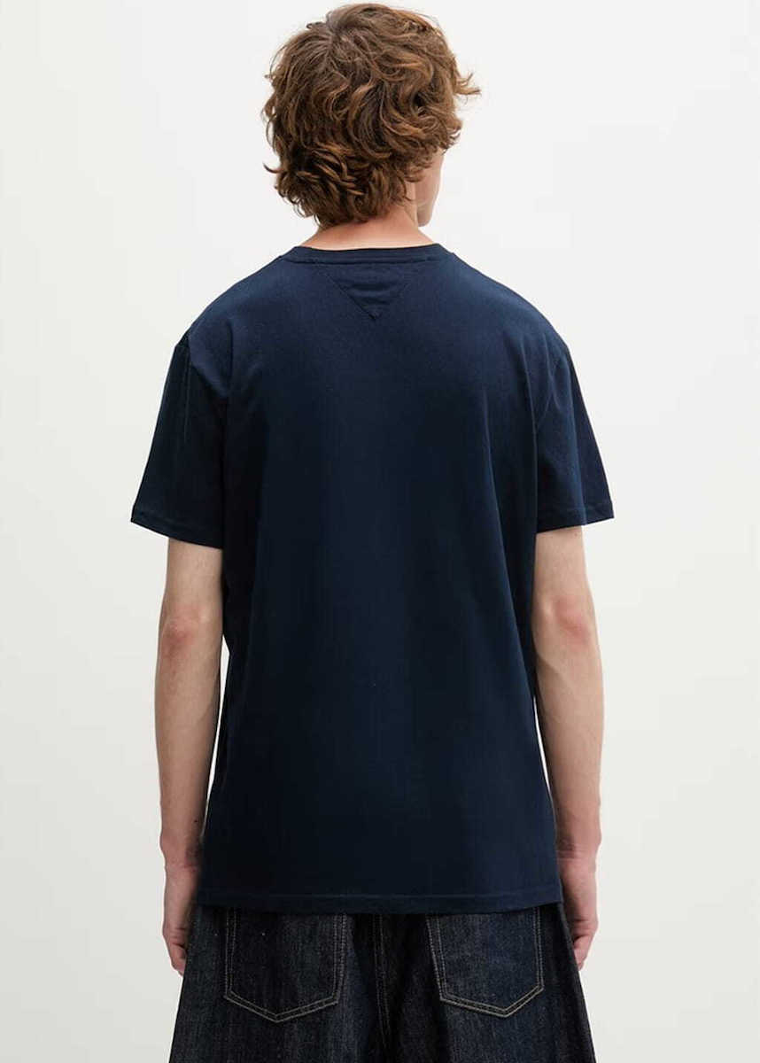 Men's Navy Blue Tjm Reg Entry DNA Ss Tee Tommy Jeans DM0DM23406-C1G