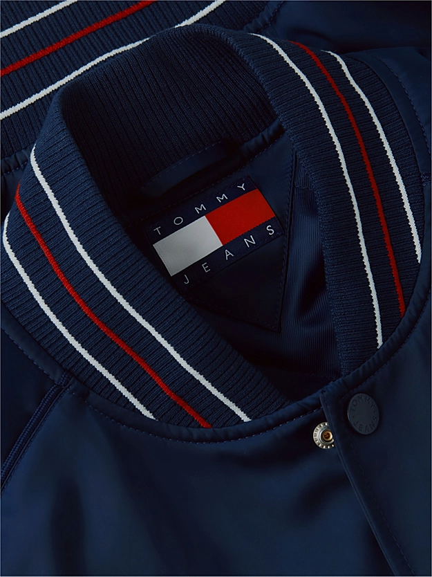 Men's Navy Blue Tjm Souvenir Bomber Jacket Tommy Jeans DM0DM23220-C1G