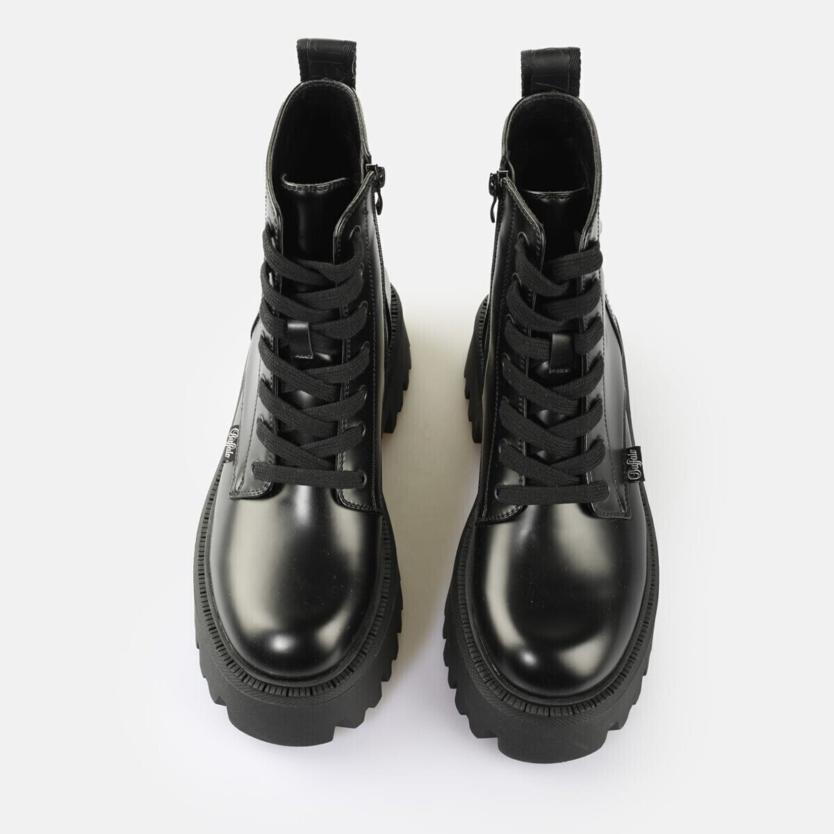 Women's Black Aspen Lace Up Boots Buffalo BUF1622588-BLACK