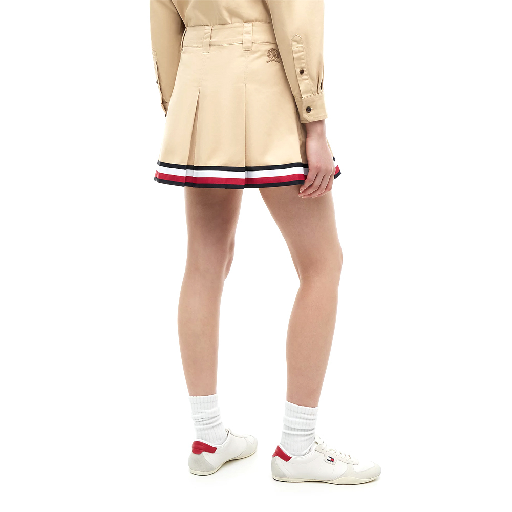Women's Beige TJW RWB Tape Mini Skirt Tommy Jeans DW0DW22969-AB9