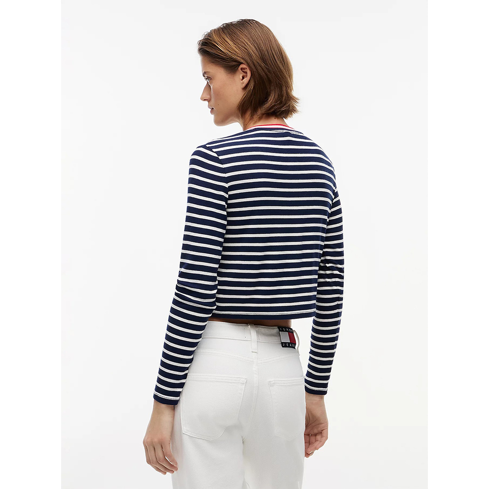 Women's Navy Blue TJW Slim Jersey LS Cardigan Tommy Jeans DW0DW22805-0A7