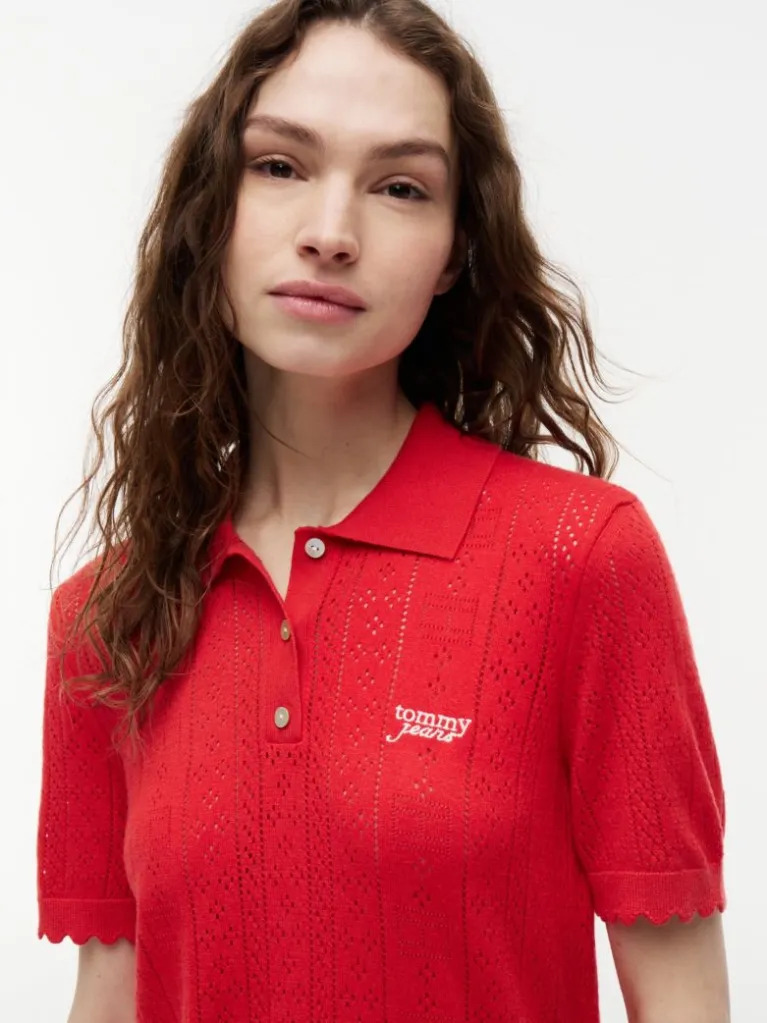 Γυναικείο Polo Κόκκινο Tommy Jeans DW0DW22932-XK9