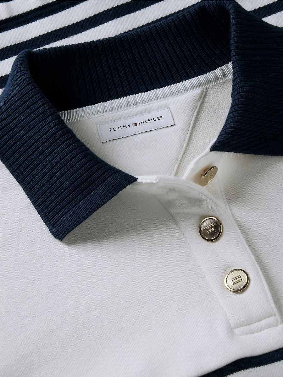 Γυναικείο Φούτερ Πόλο Εκρού Tommy Hilfiger WW0WW50036-0FG