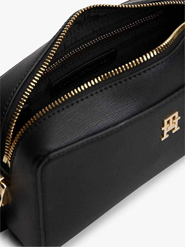 Γυναικεία TH Monogram Τσάντα Χιαστί Μαύρη Tommy Hilfiger AW0AW18863-BDS