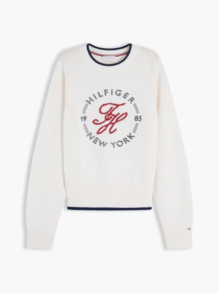 Γυναικείο Πουλόβερ Εκρού Tommy Hilfiger WW0WW51007-Z00