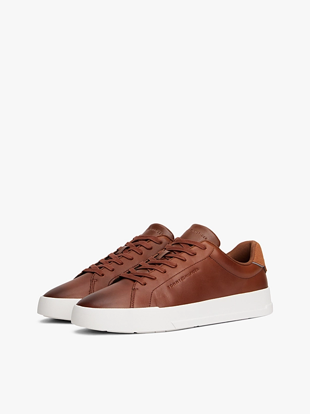 Men's TH Court Core Cognac Sneakers Tommy Hilfiger FM0FM05729-GVI