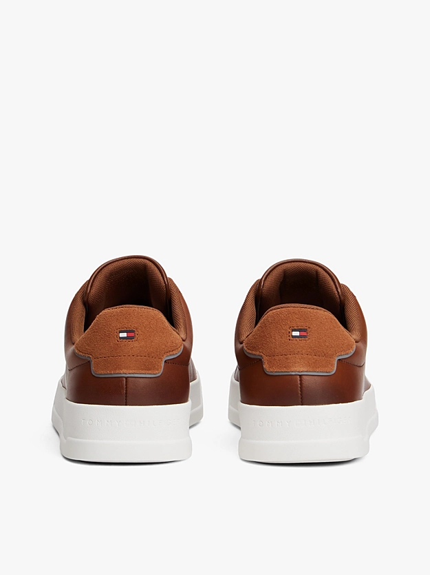 Men's TH Court Core Cognac Sneakers Tommy Hilfiger FM0FM05729-GVI