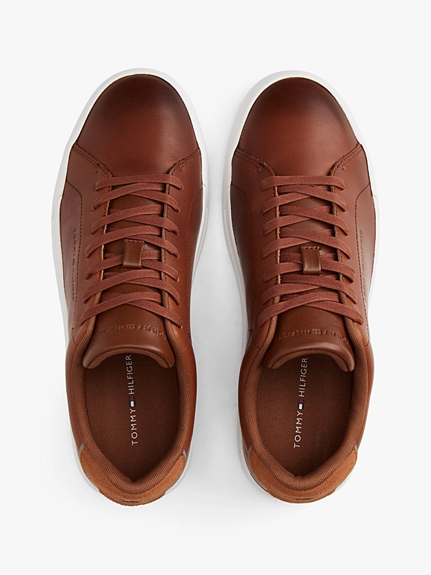 Men's TH Court Core Cognac Sneakers Tommy Hilfiger FM0FM05729-GVI